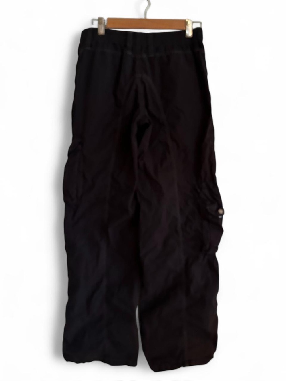 BDG Urban Outfitters Black Cargo Pants Utility Parachute Wide Leg Small - Picture 3 of 7